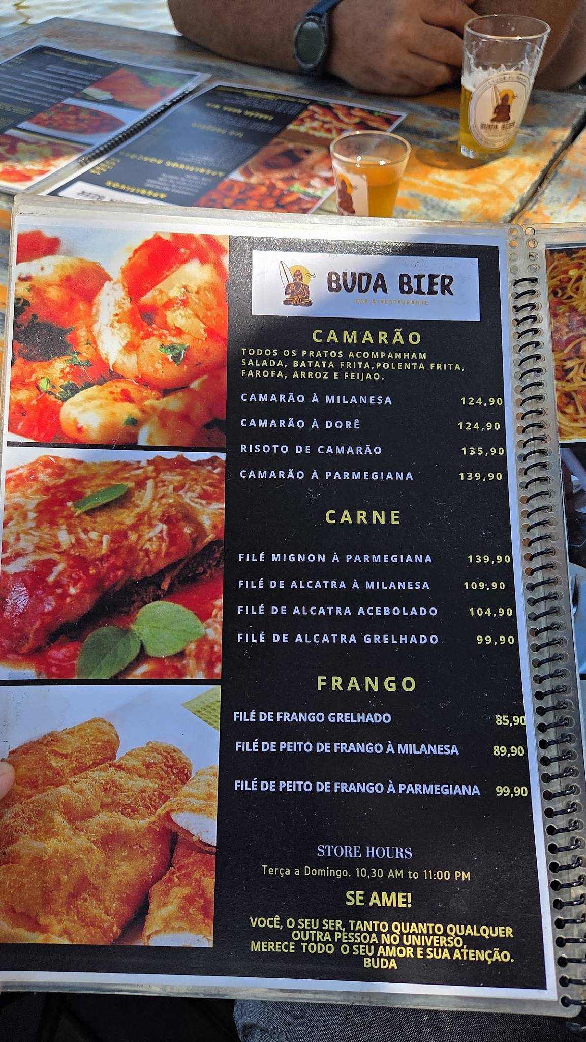 Buda Bier cardápio