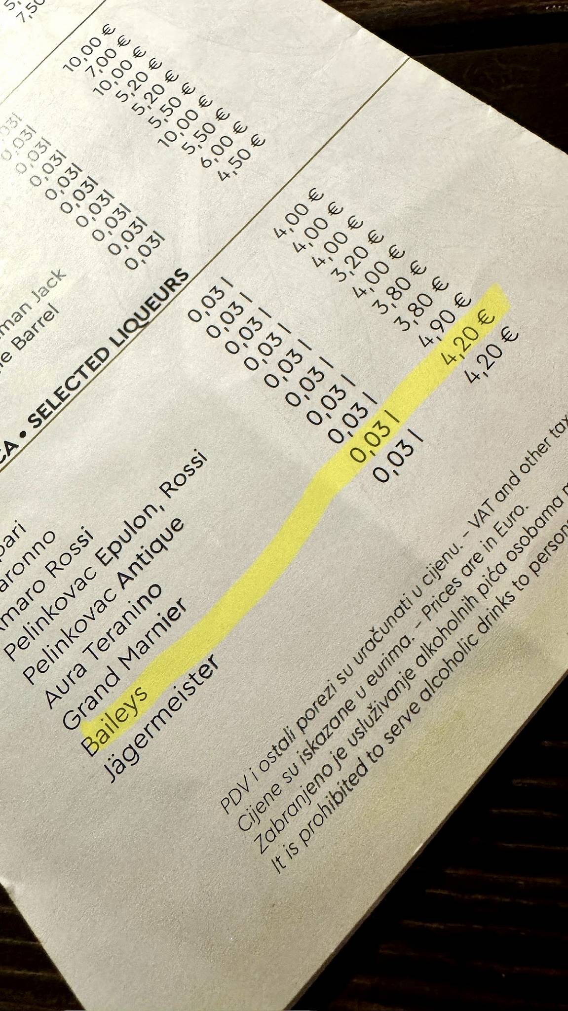 Menu di Buta 