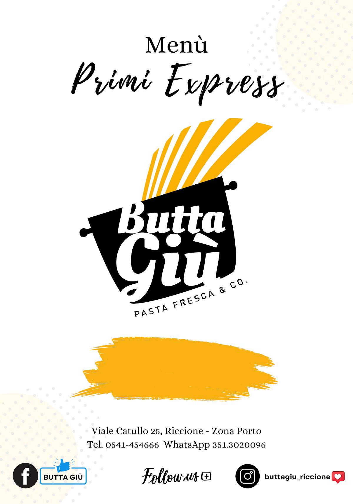 Menu di Butta Giù 