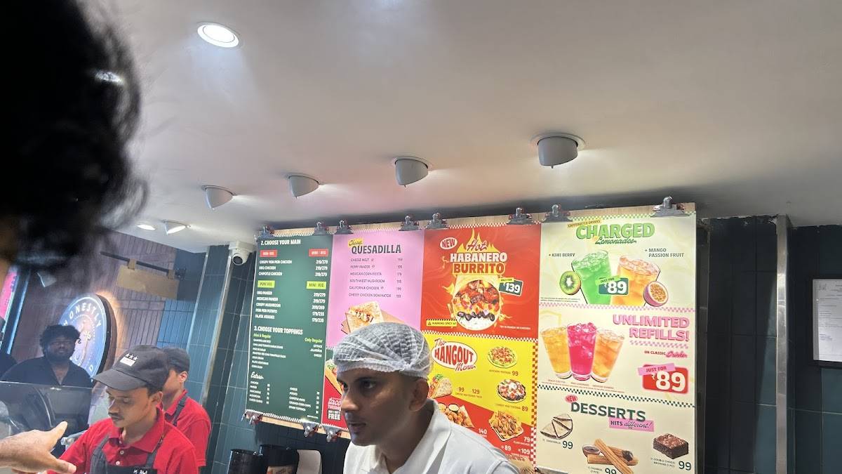 California Burrito Mexican Kitchen @ Velachery menu