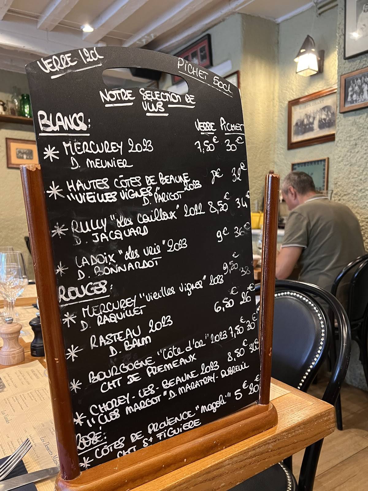 Menu de Restaurant Chez Léon