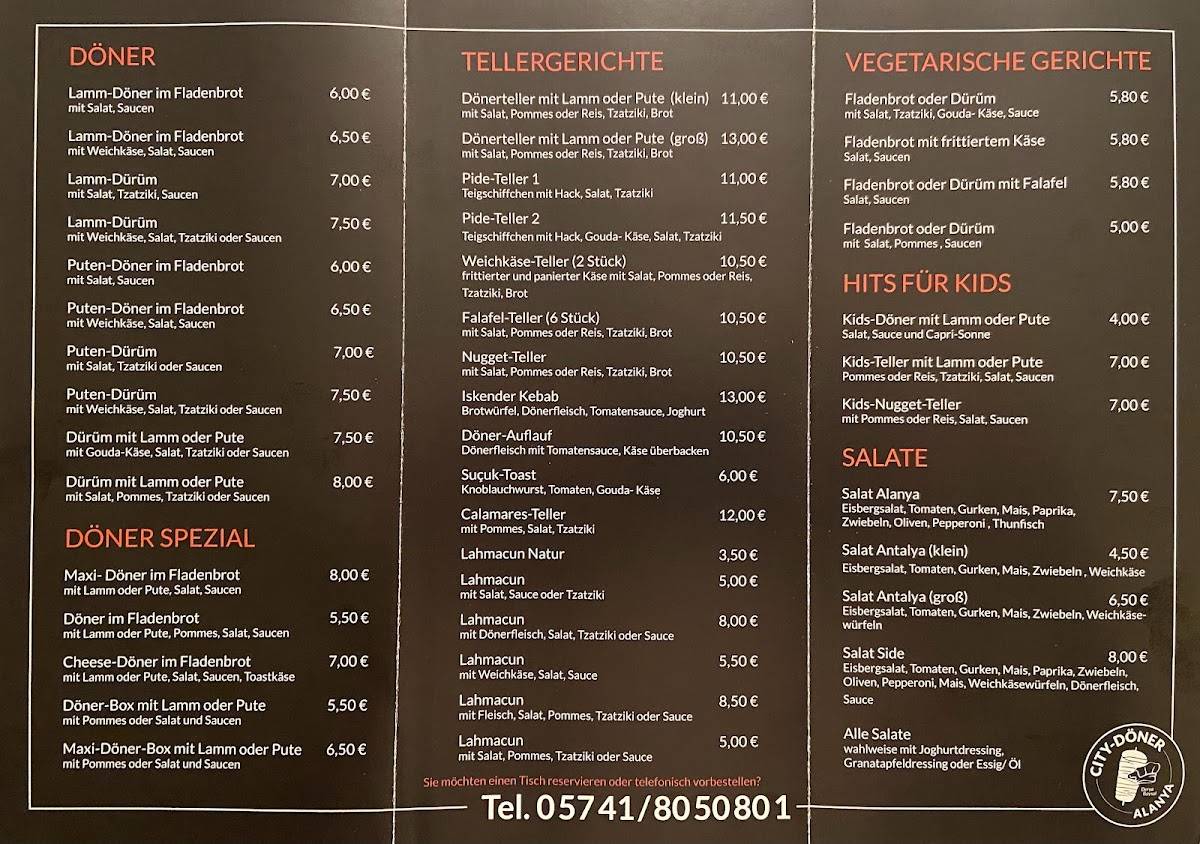 City Doner Alanya Lubbecke