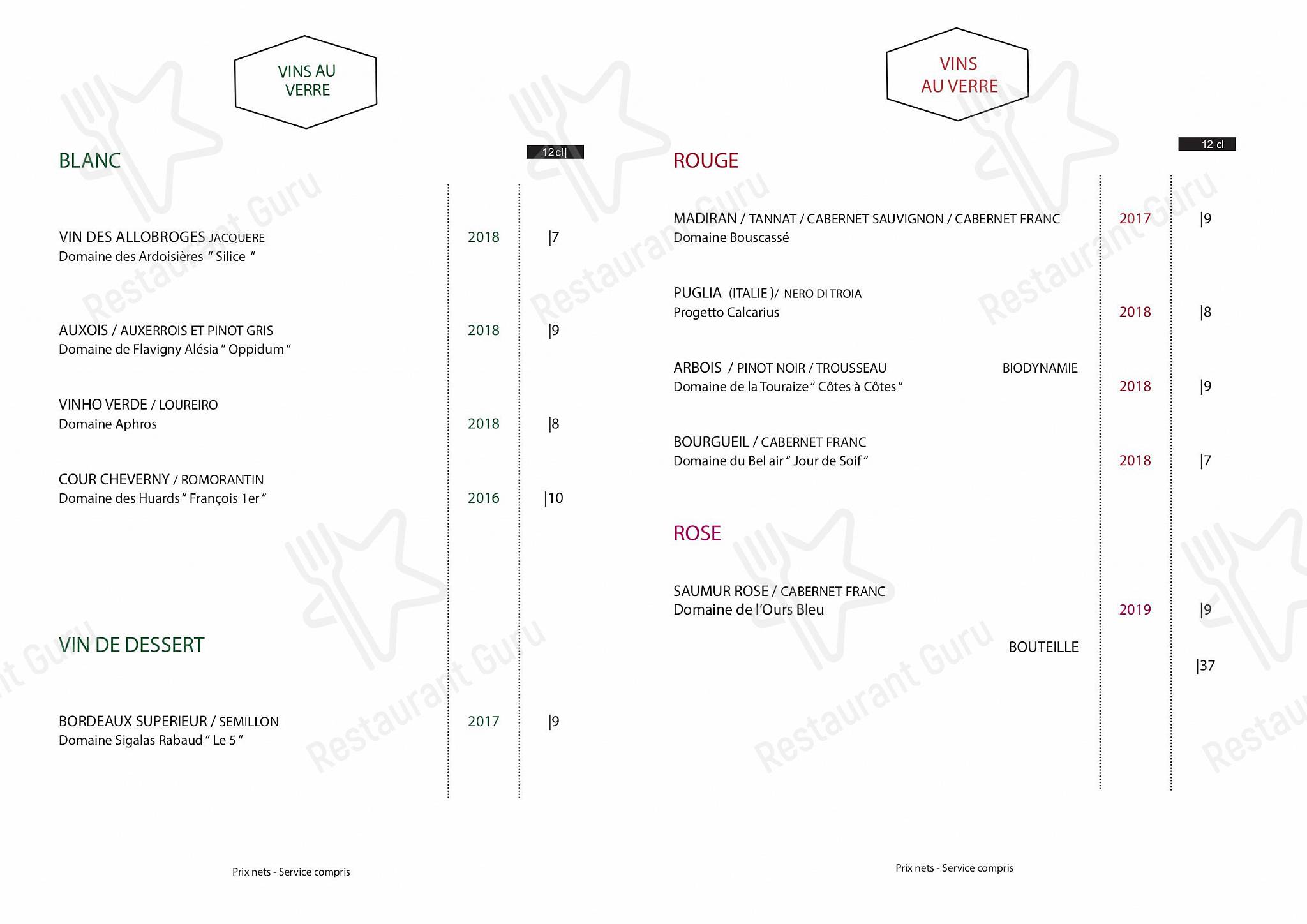 Set menu pour Coretta dans Paris