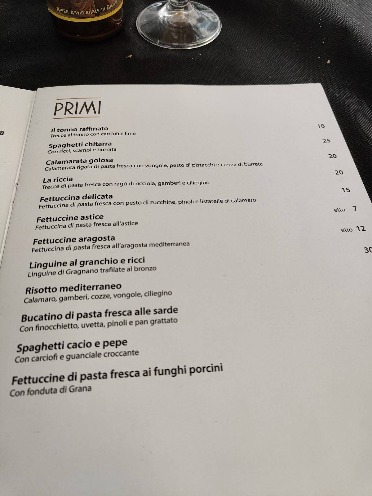 Menu di Cucinamari 