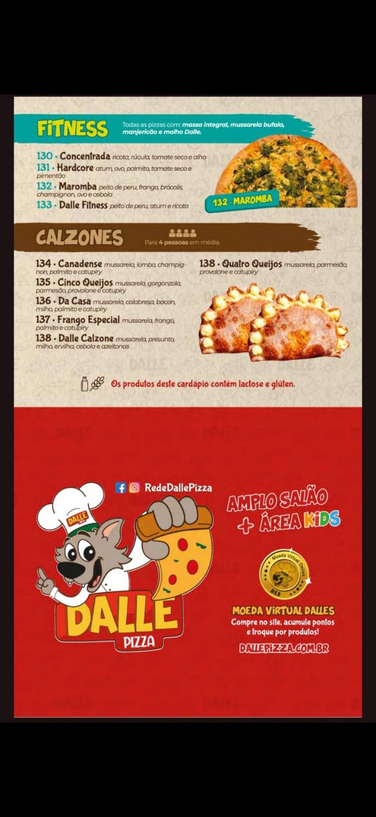 Dalle Pizza - CIC cardápio