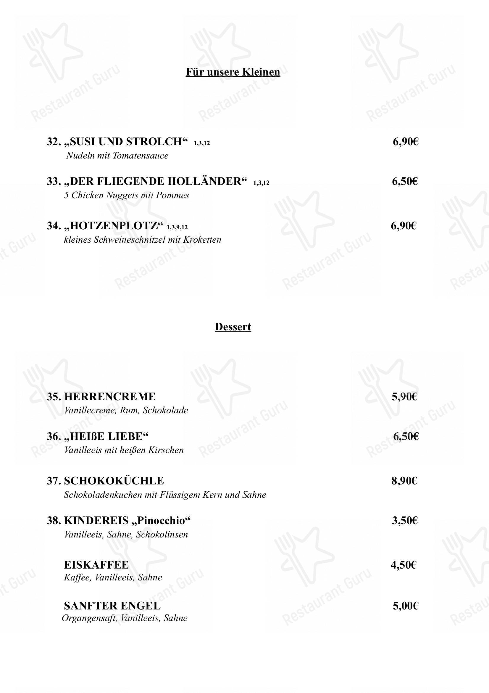 Menu pour Restaurant Deitmer restaurant