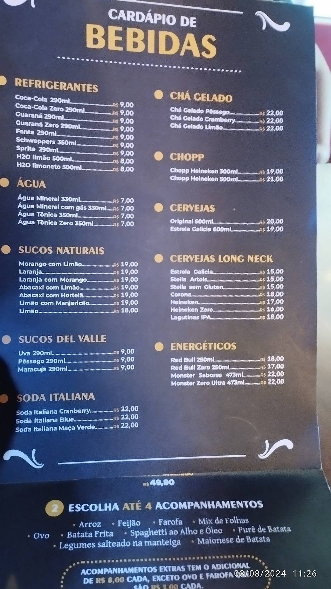 El Piratas - Restaurante Temático cardápio