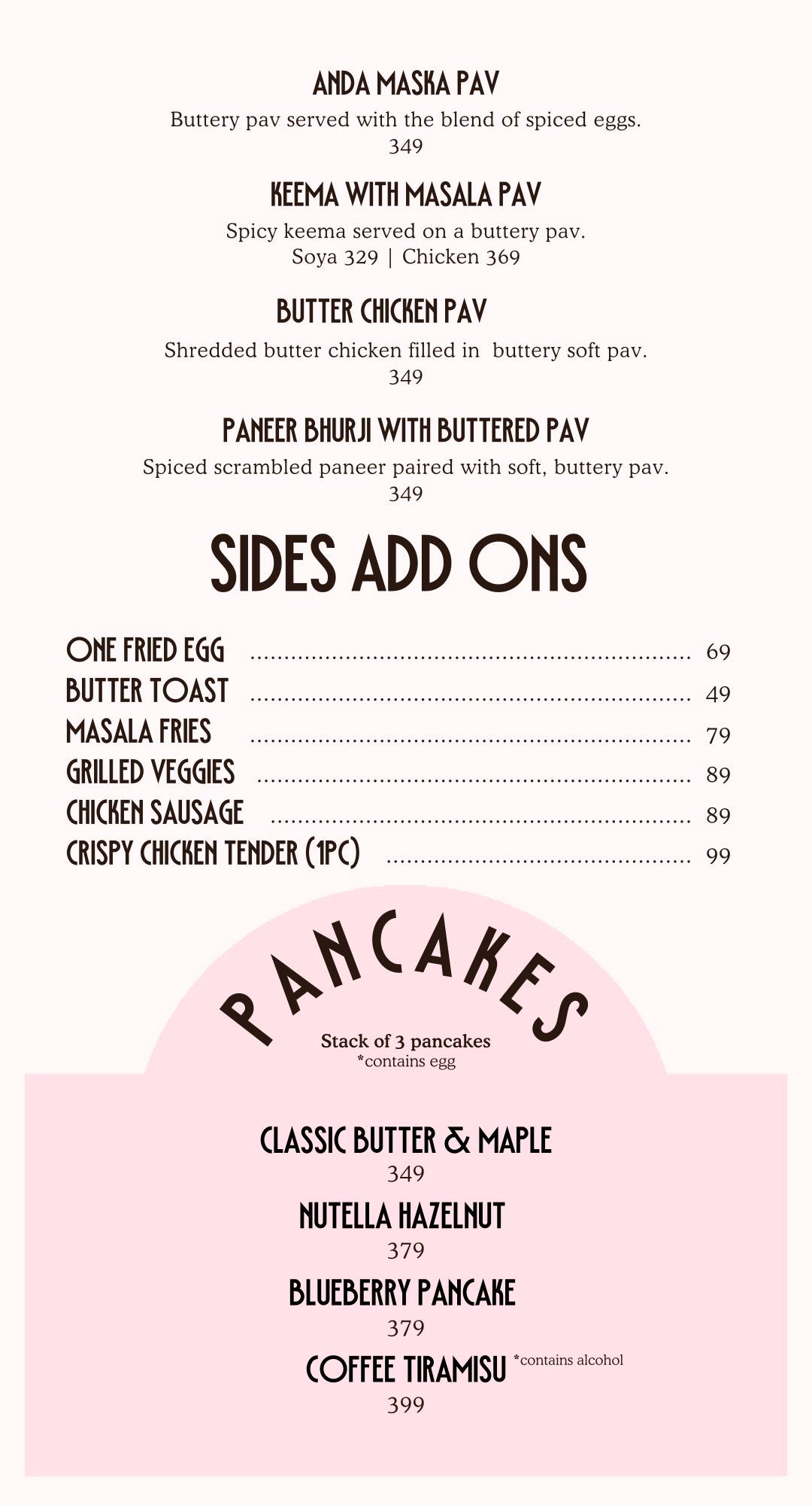 FO- Food Overloded menu