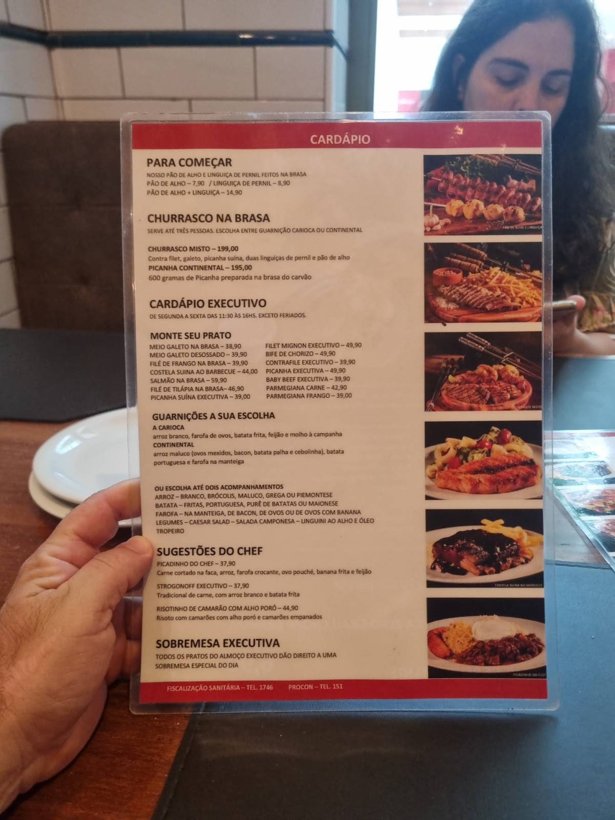 Galeteria Continental cardápio
