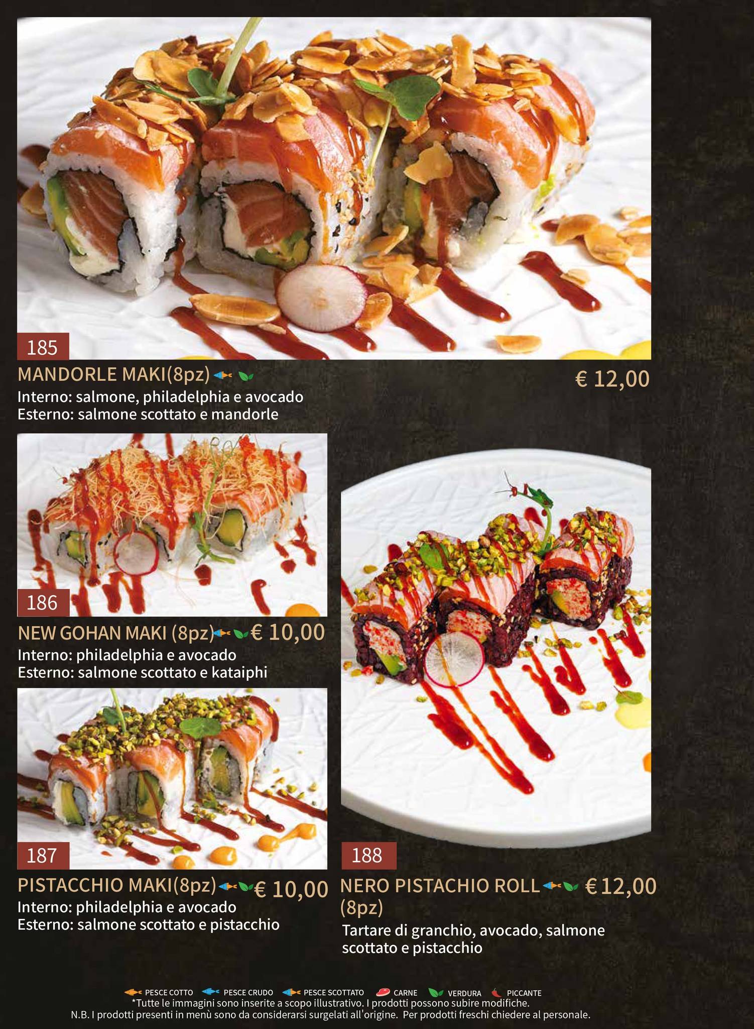 Menu di Gohan Trapani - Ristorante Giapponese 