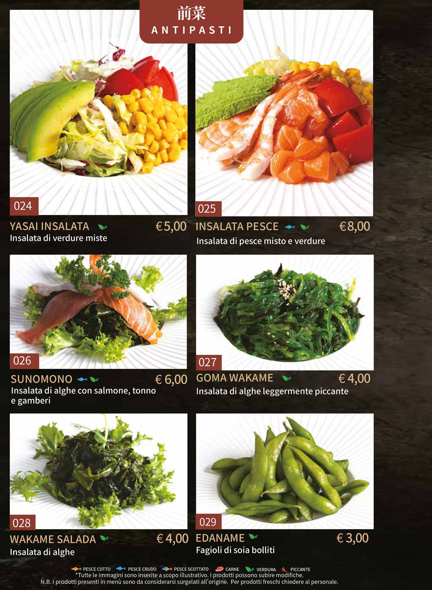 Menu di Gohan Trapani - Ristorante Giapponese 