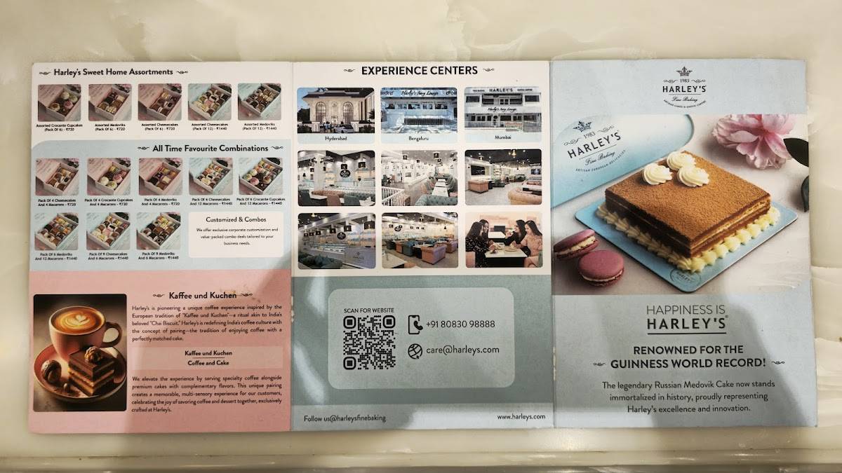 Harley's Ivory Lounge - Nanakramguda menu