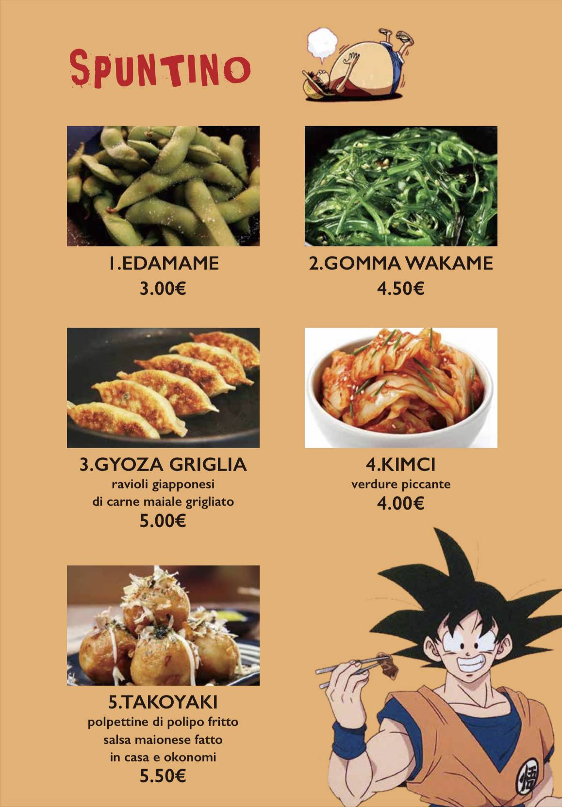 Menu di Himawari Ramen 