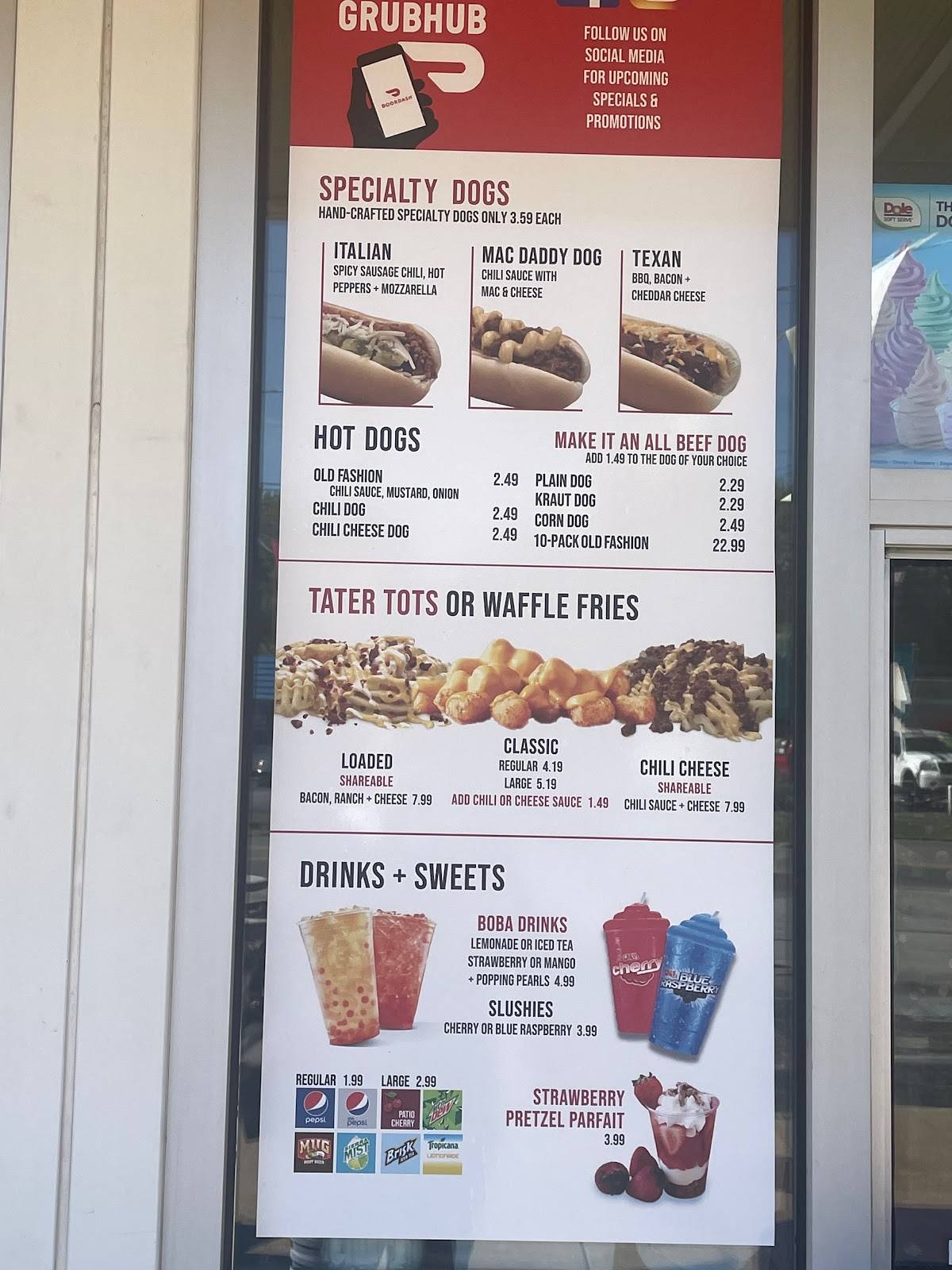 Menu at Hot Dog Allie Austintown restaurant, Youngstown