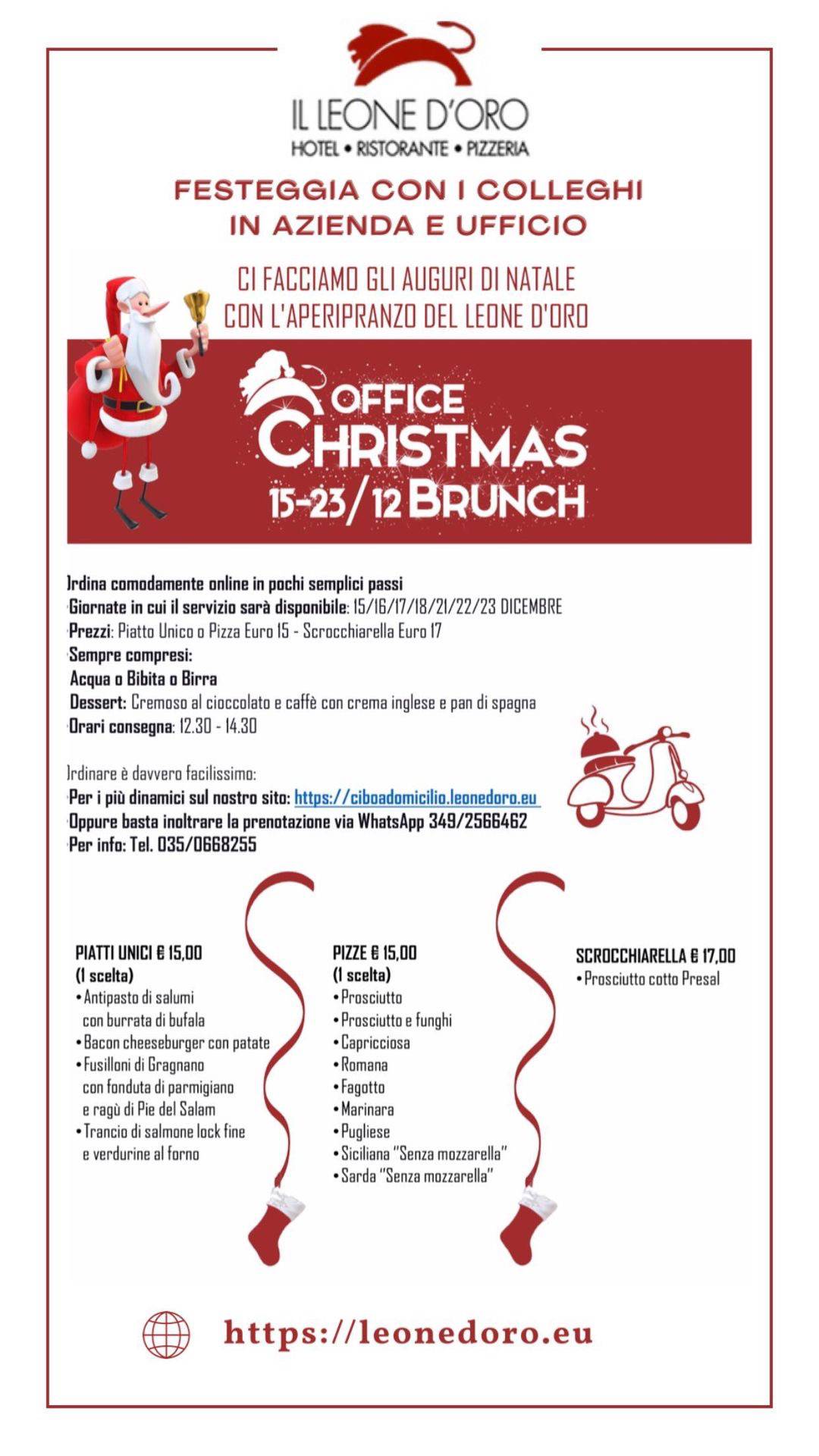 Menu di Ristorante Il Leone d'Oro 