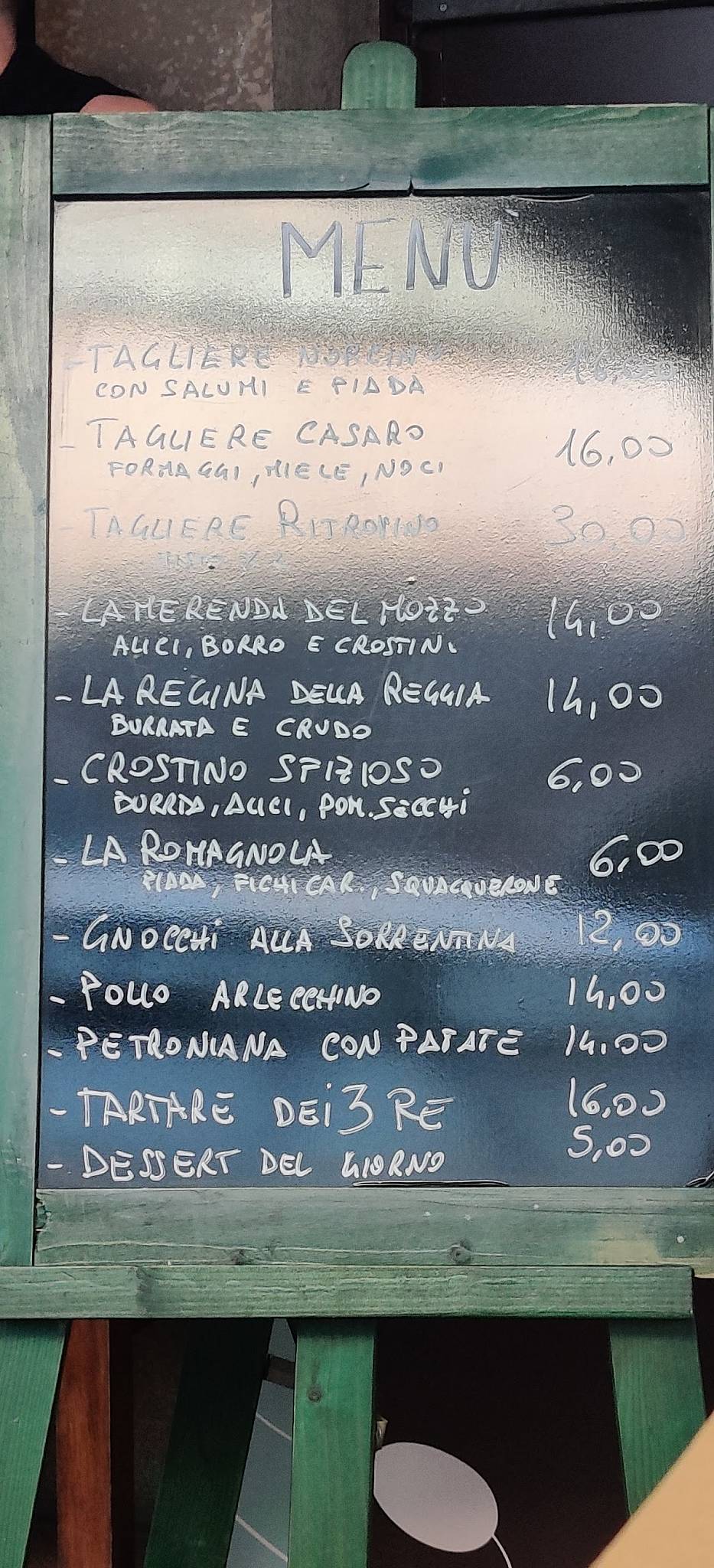 Menu di Il Ritrovino 