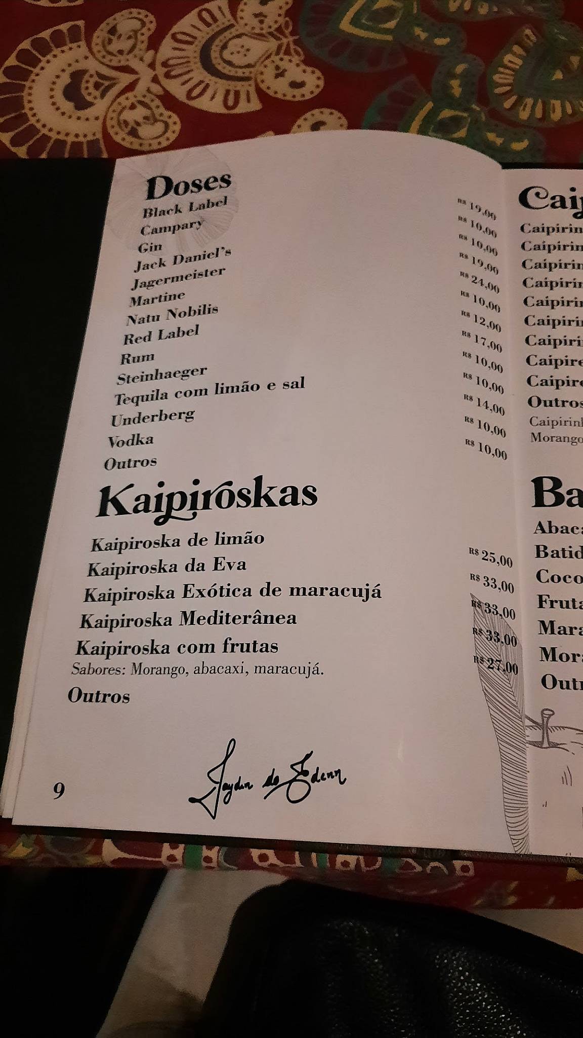Jaydin Do Édenn - Bar e Restaurante em Cascavel - PR cardápio
