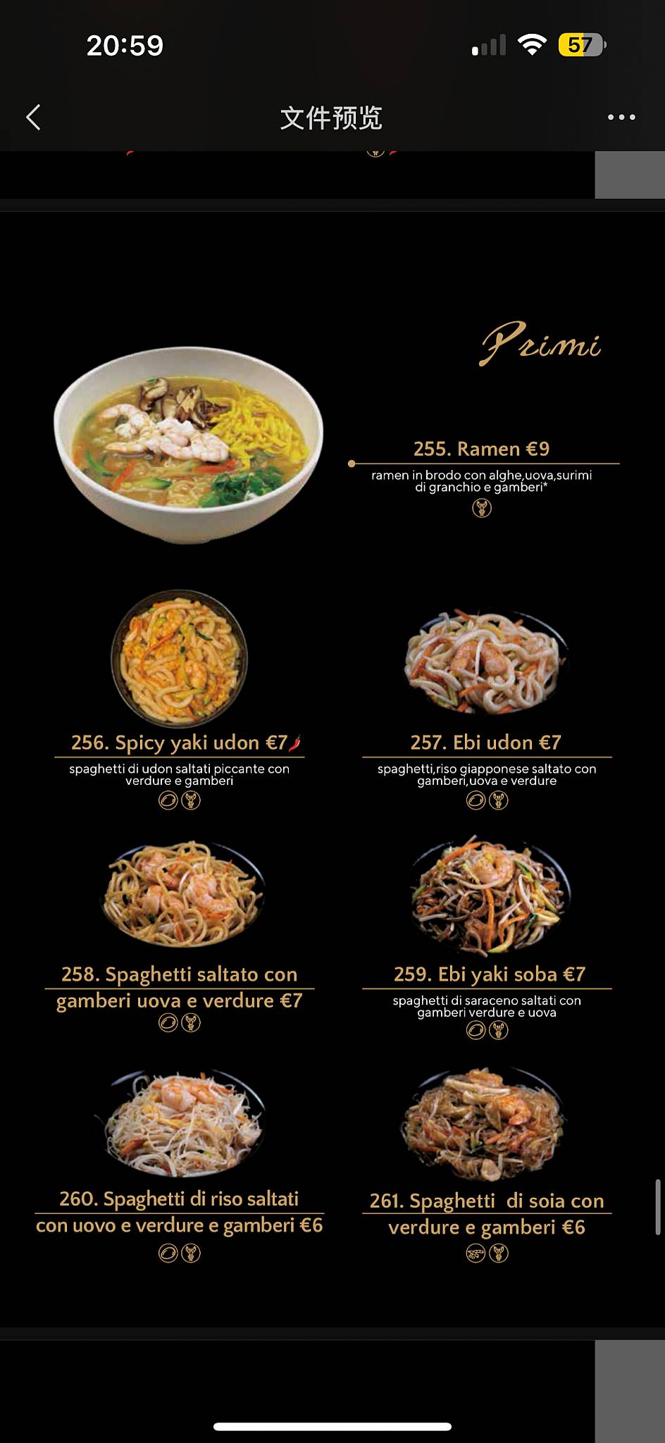 Menu di Kami Sushi 