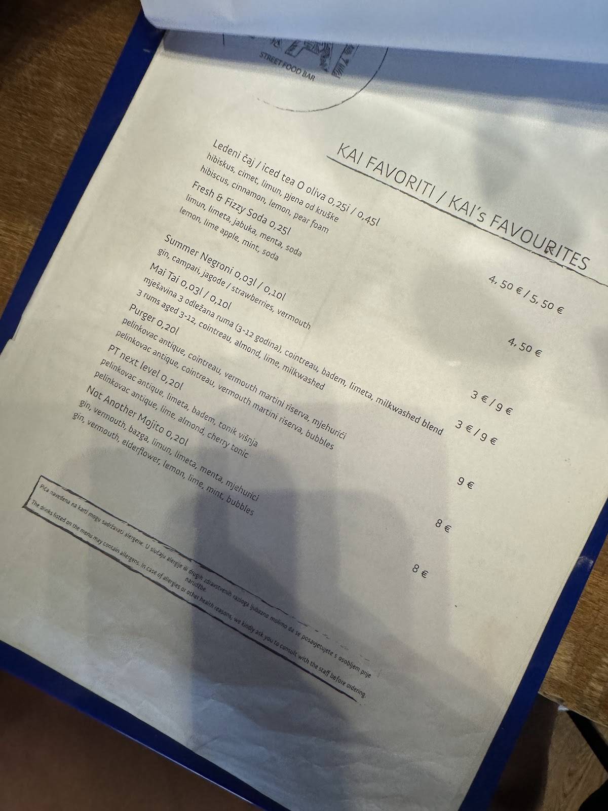 Menu di Kai Street Food 