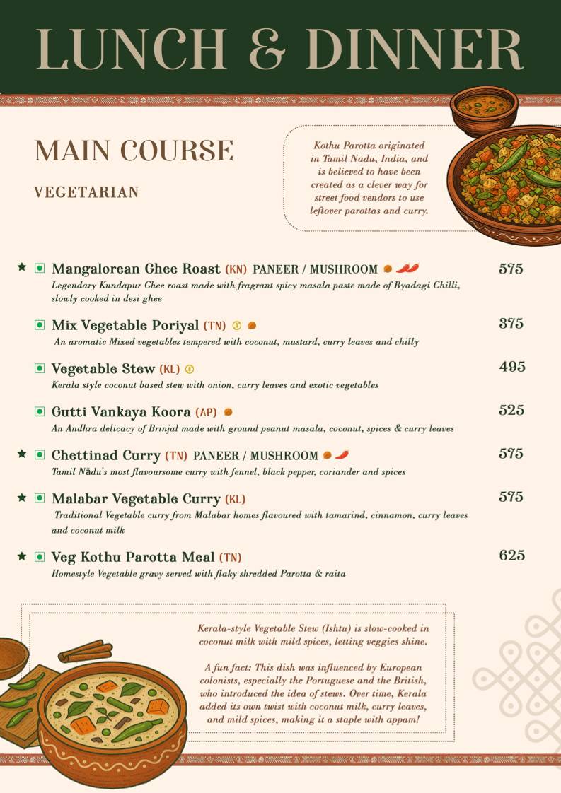 Kokkam menu