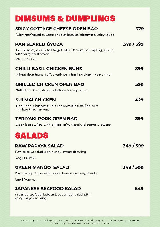 Kyba - Sushi, Dimsum & More menu