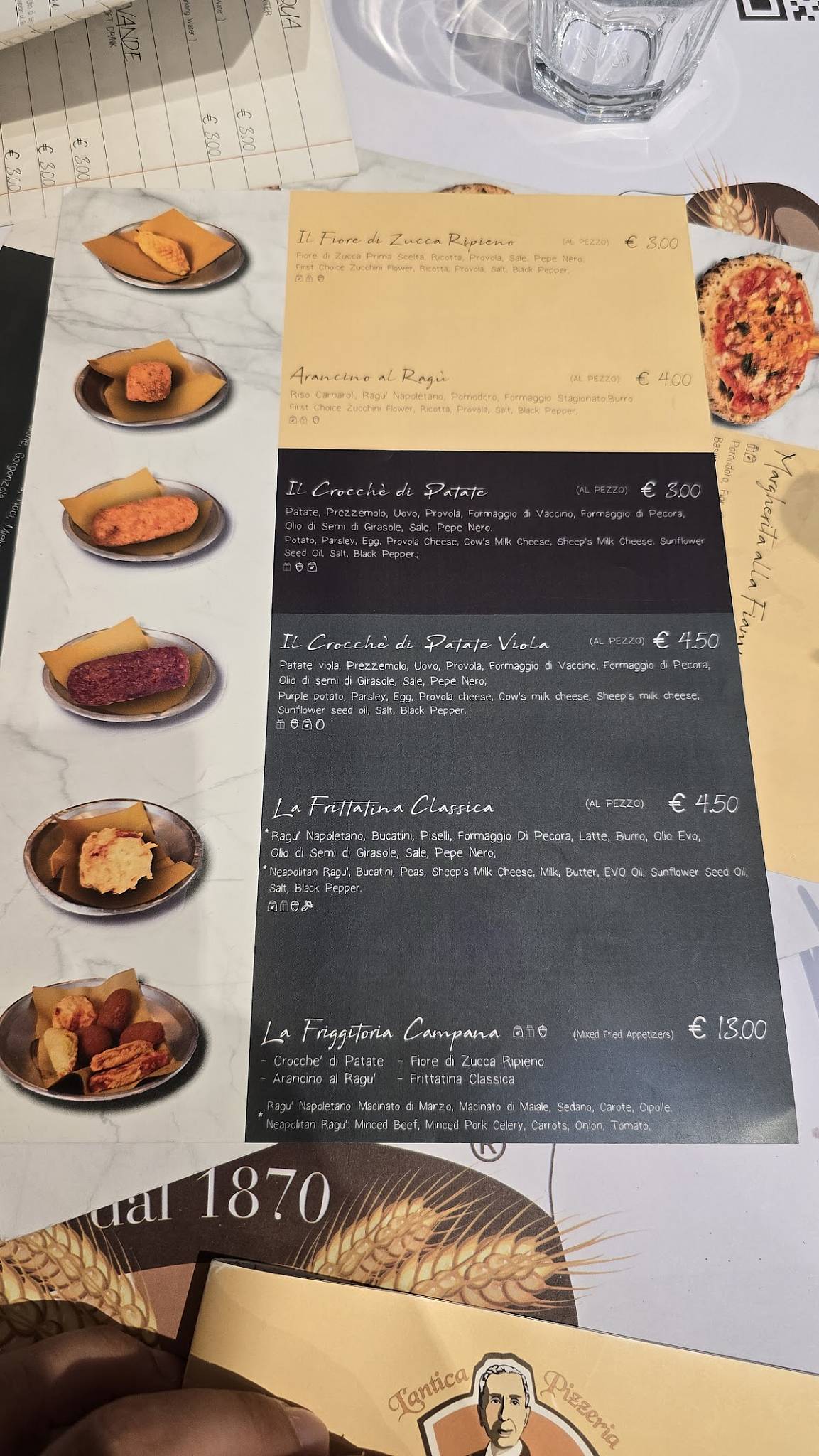 Menu di L'Antica Pizzeria da Michele Modena 