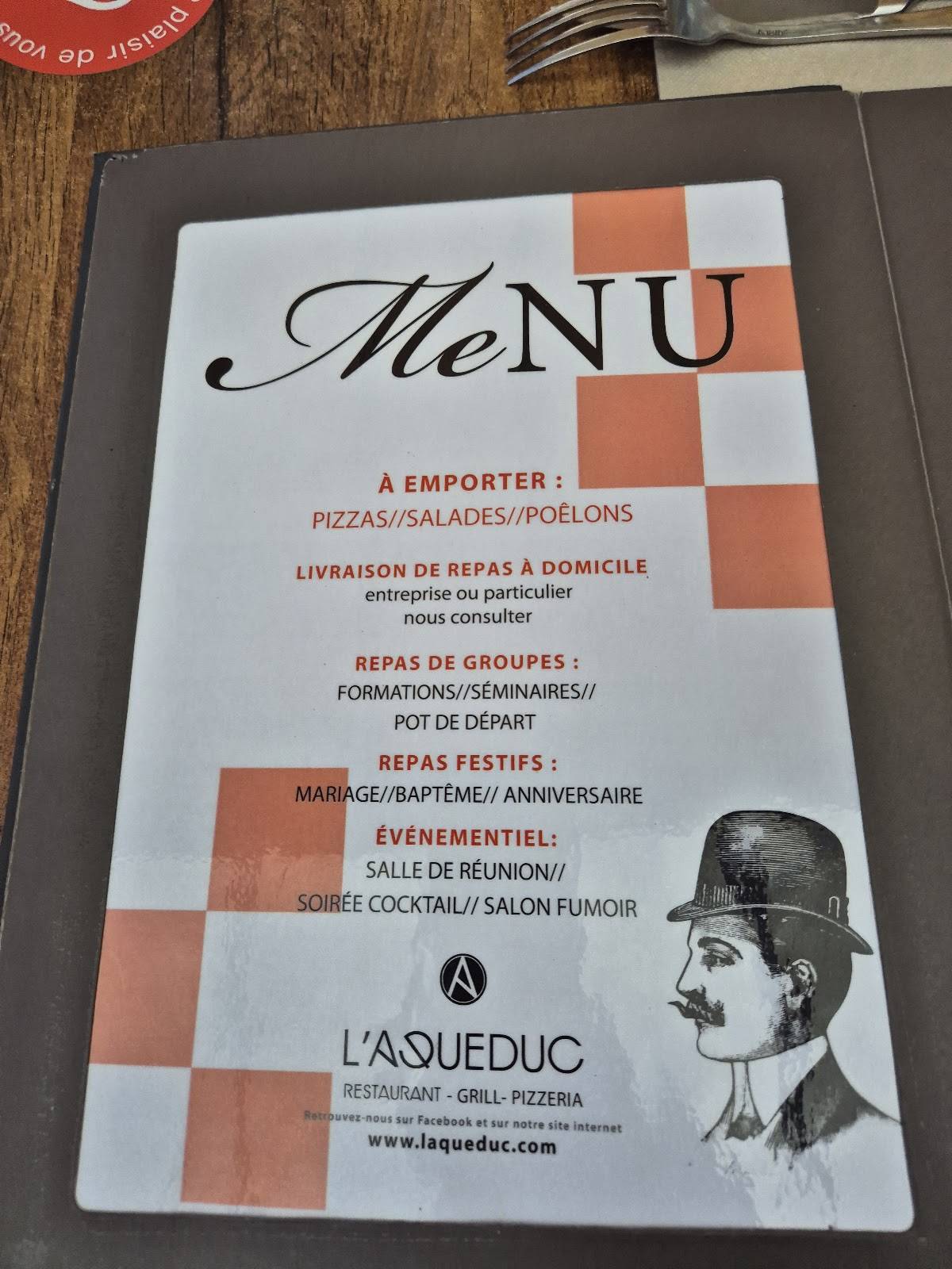 Menu de L'Aqueduc