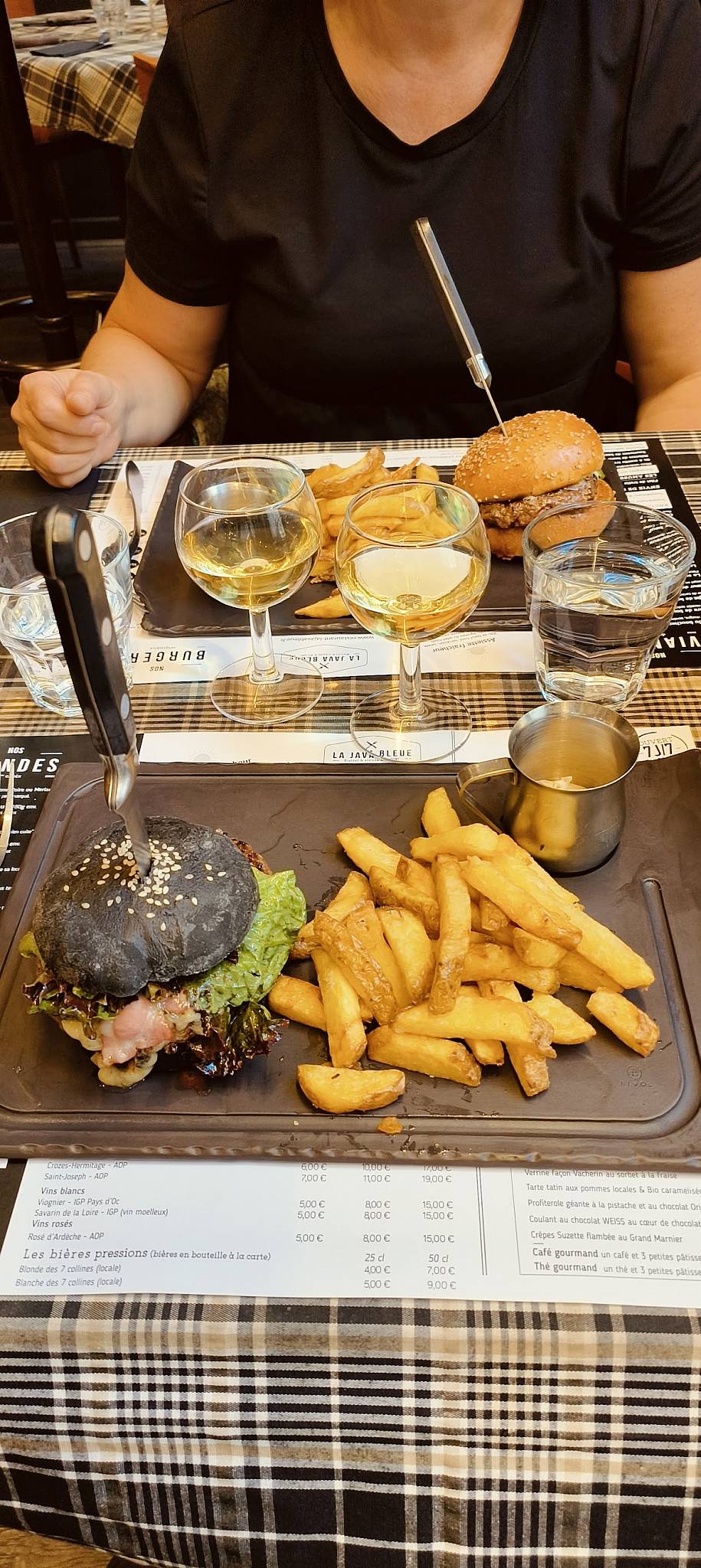 Menu de Restaurant La Java Bleue