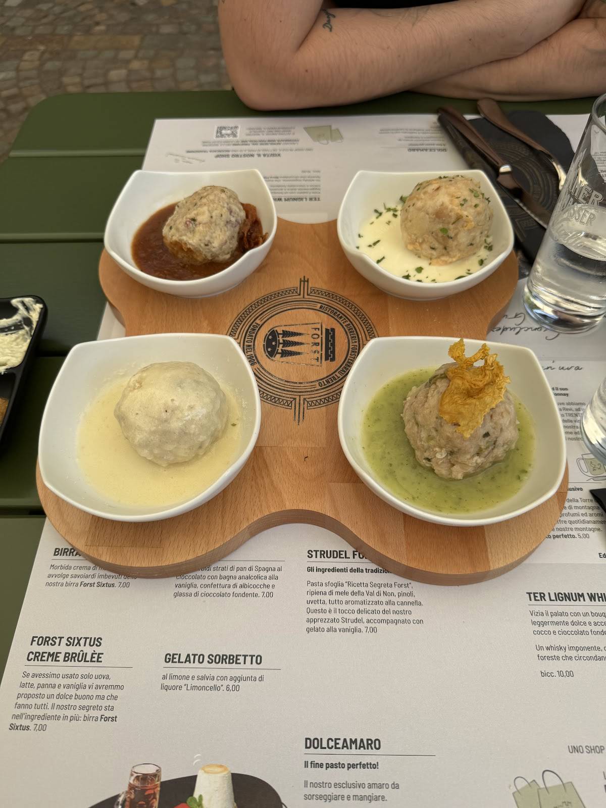 Menu di La Torre - Biergarten Forst 