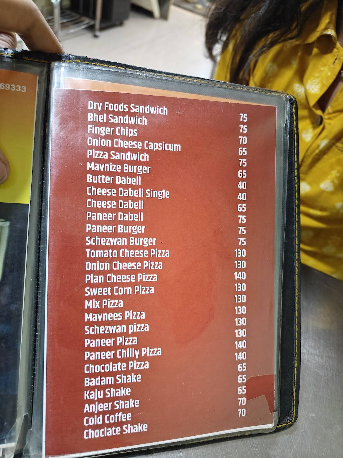 Laxmi Sandwich and Pizza Centre menu