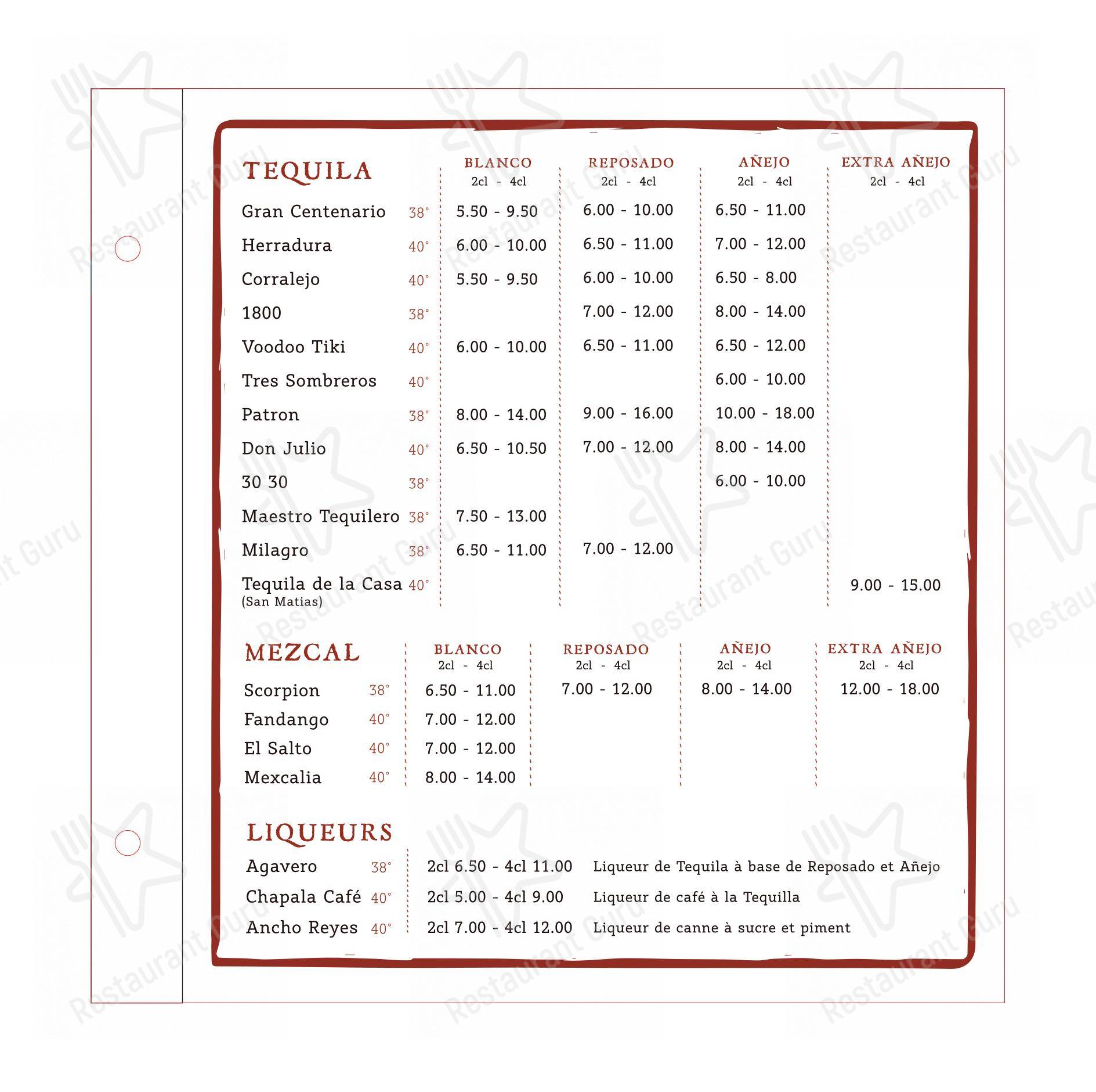 Основное меню per Restaurant Le Chat Rouge ristorante