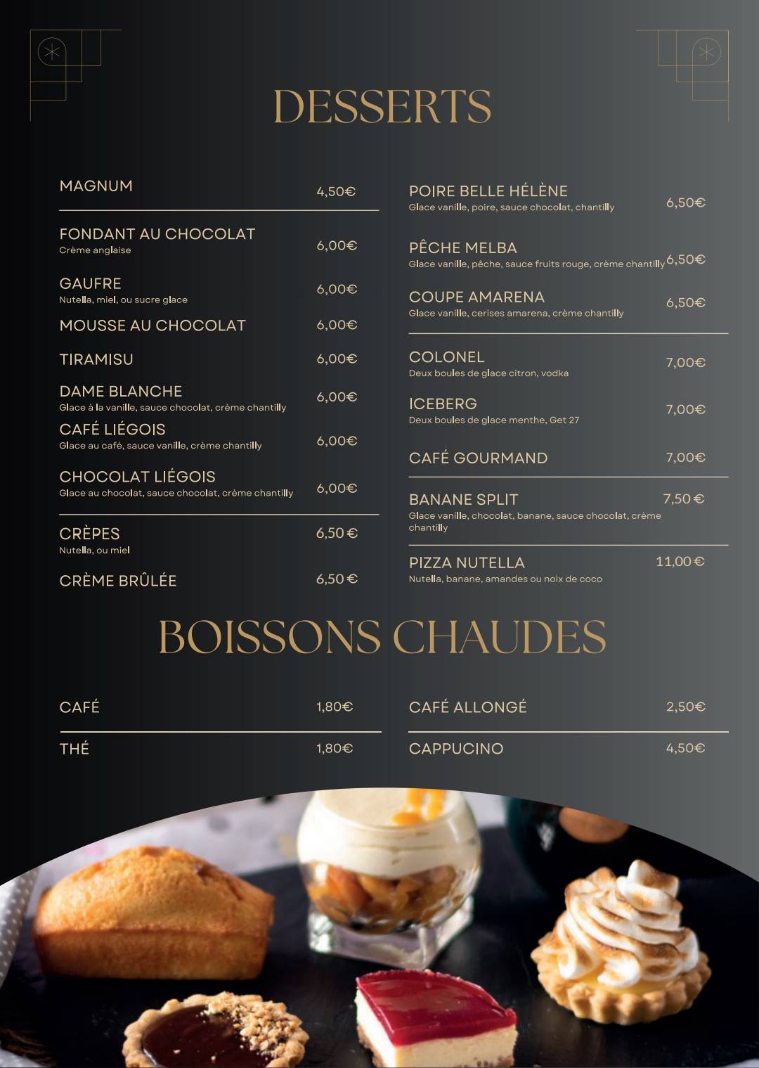 Menu de Restaurant Le Château