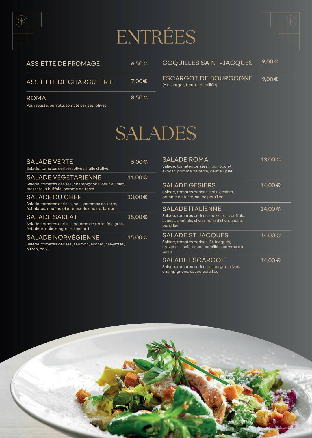 Menu de Restaurant Le Château