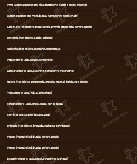 Menu di Locanda di Caio Mario 