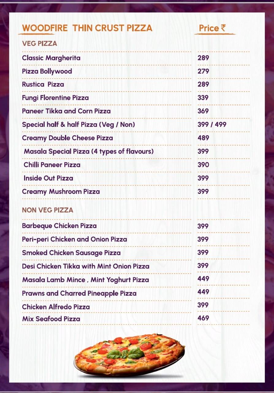 MASALA menu