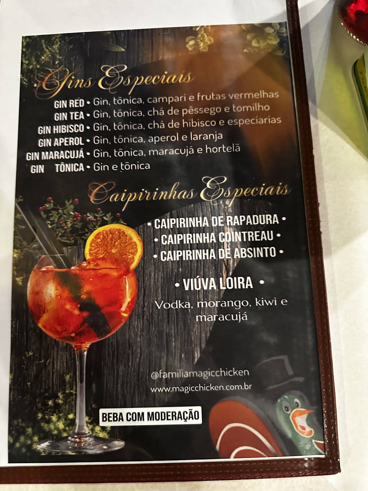 Magic Chicken cardápio