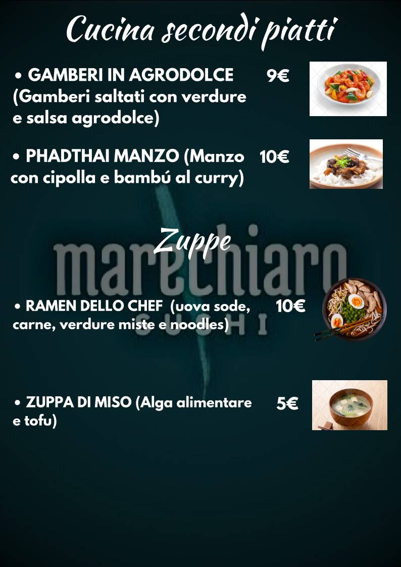 Menu di Marechiarosushi 
