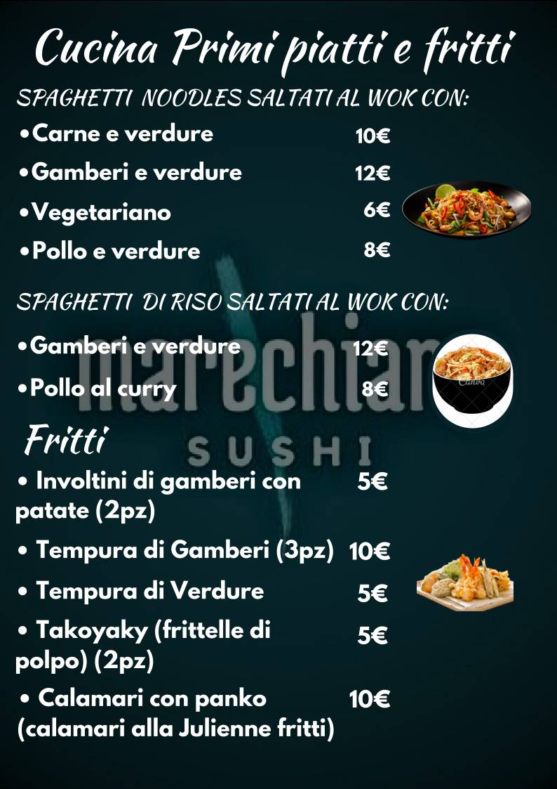 Menu di Marechiarosushi 