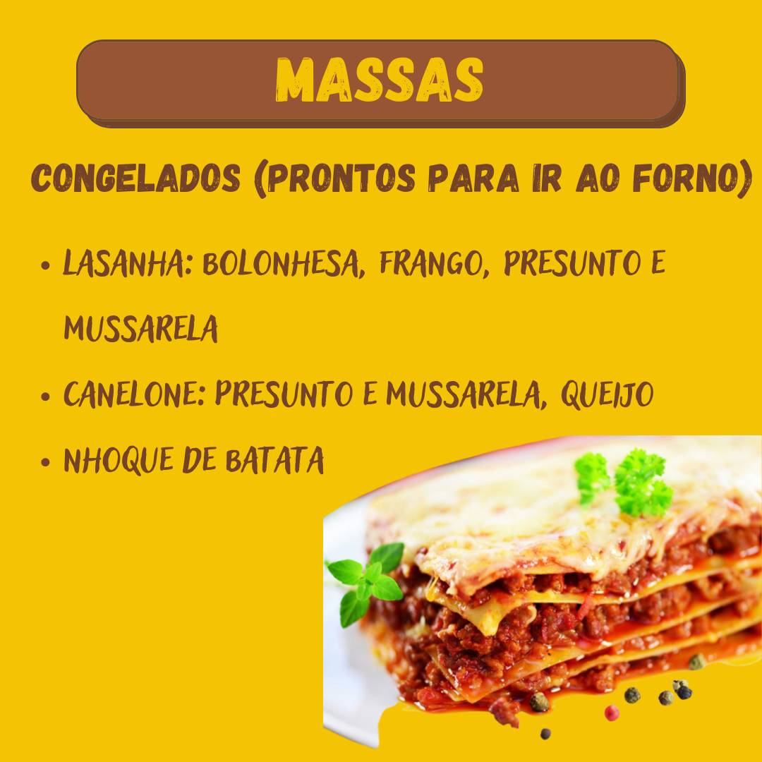 Mata Fome cardápio