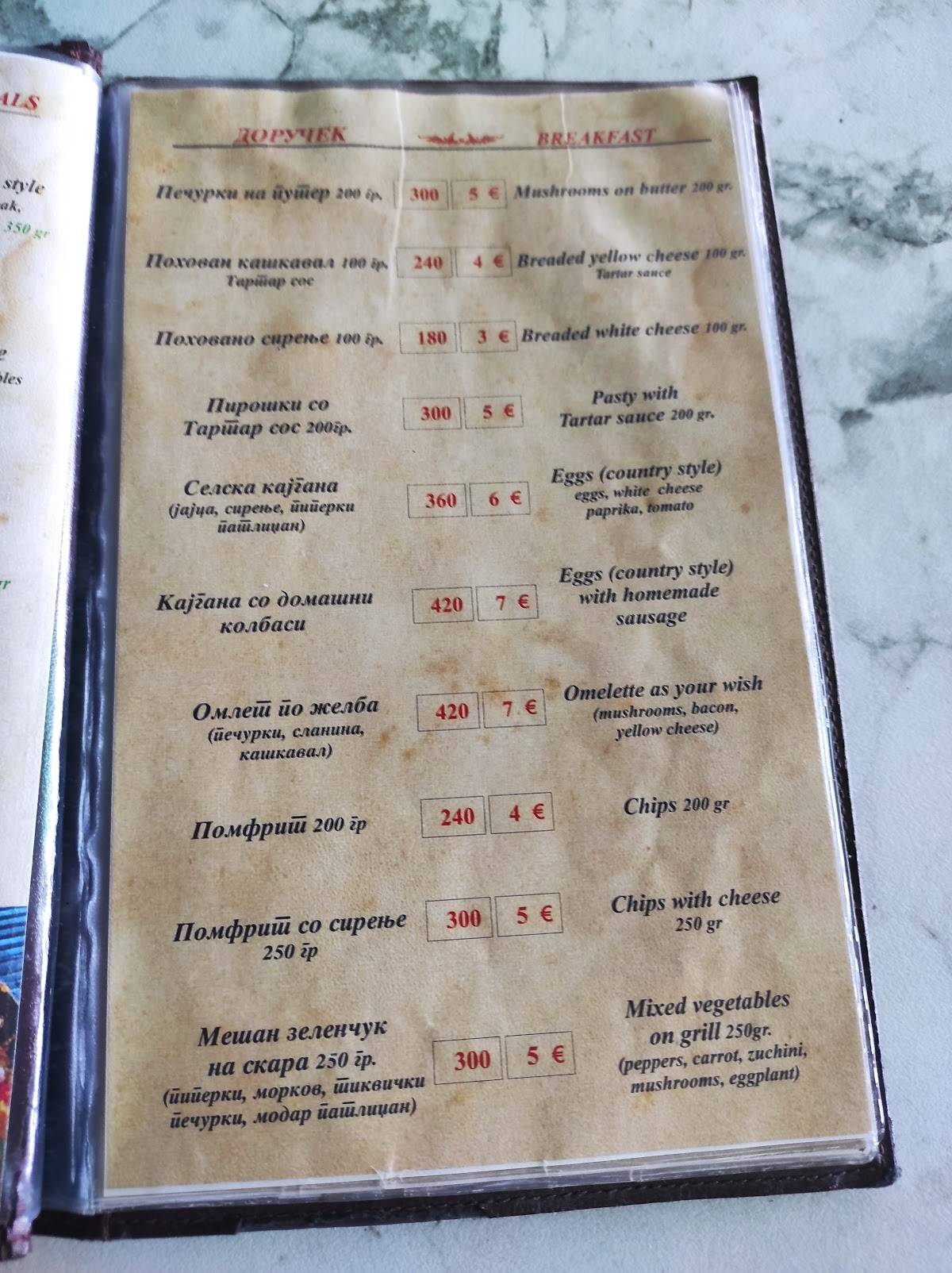 Menu de MoMir
