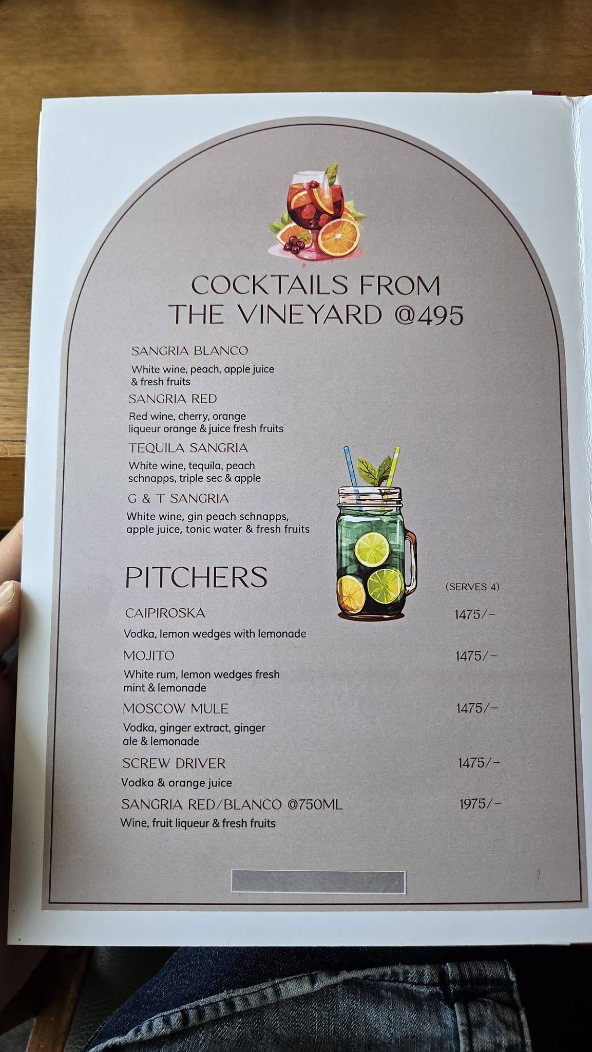 Mocha Café & Bar menu