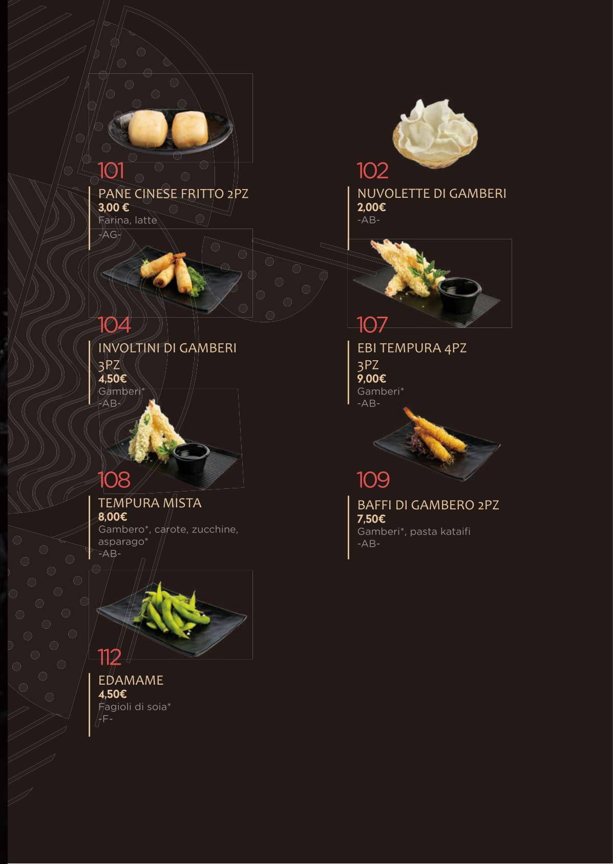 Menu di Moku Tiburtina 