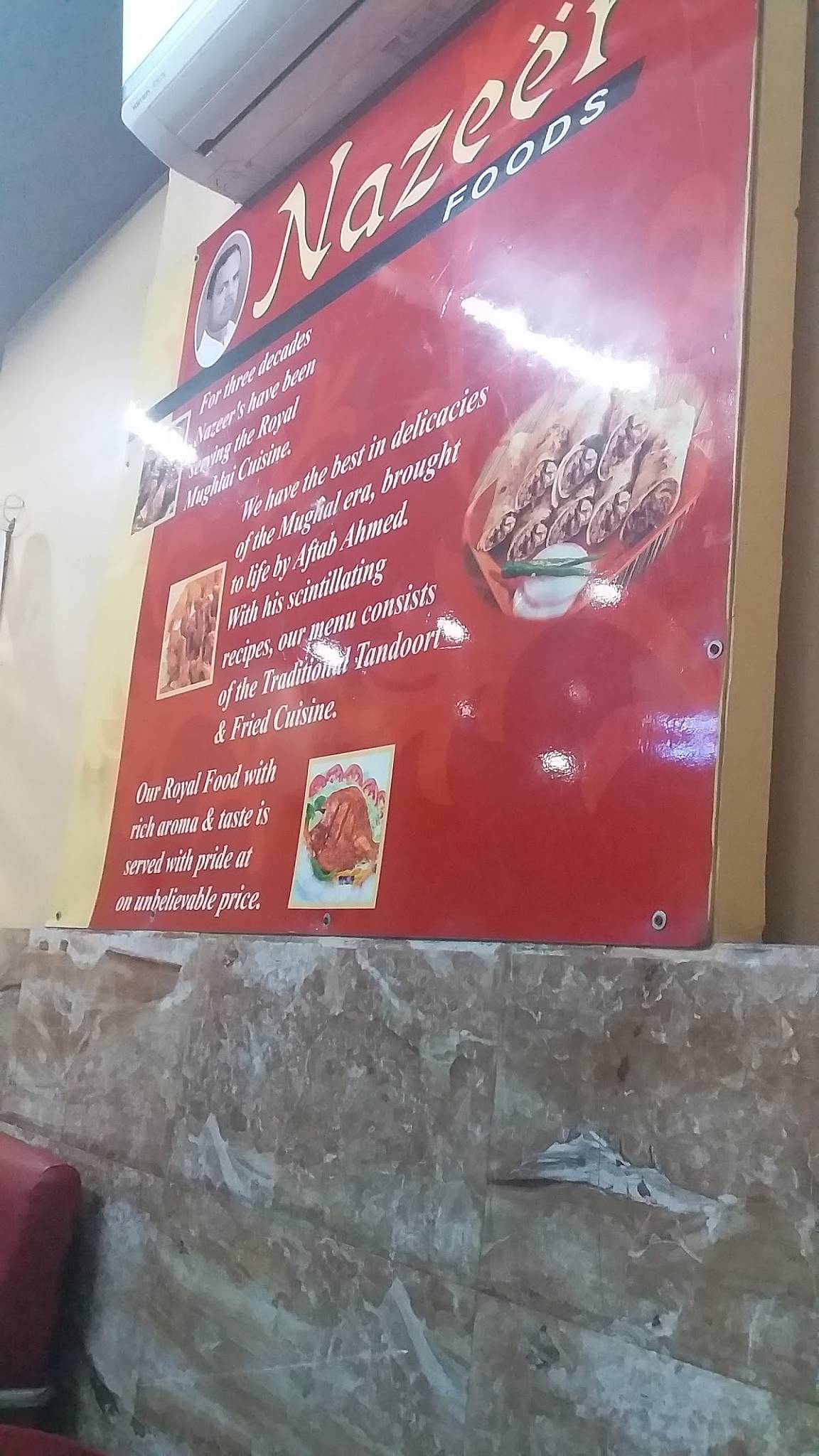 Nazeer Foods menu