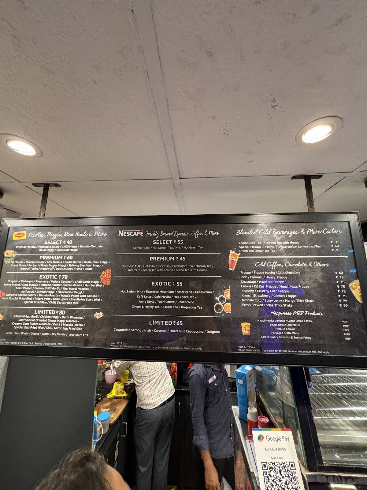 Nescafe menu