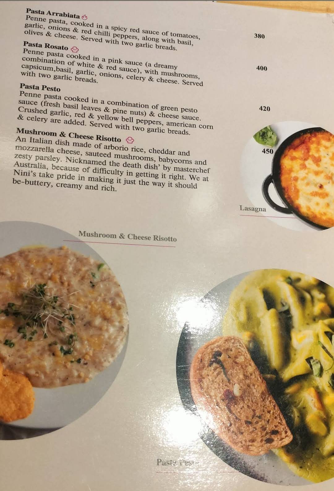 Nini's Kitchen - Panchvati menu