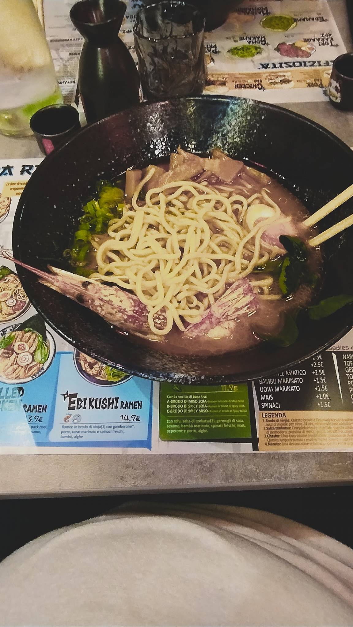 Menu di Ninja Ramen Cremona 