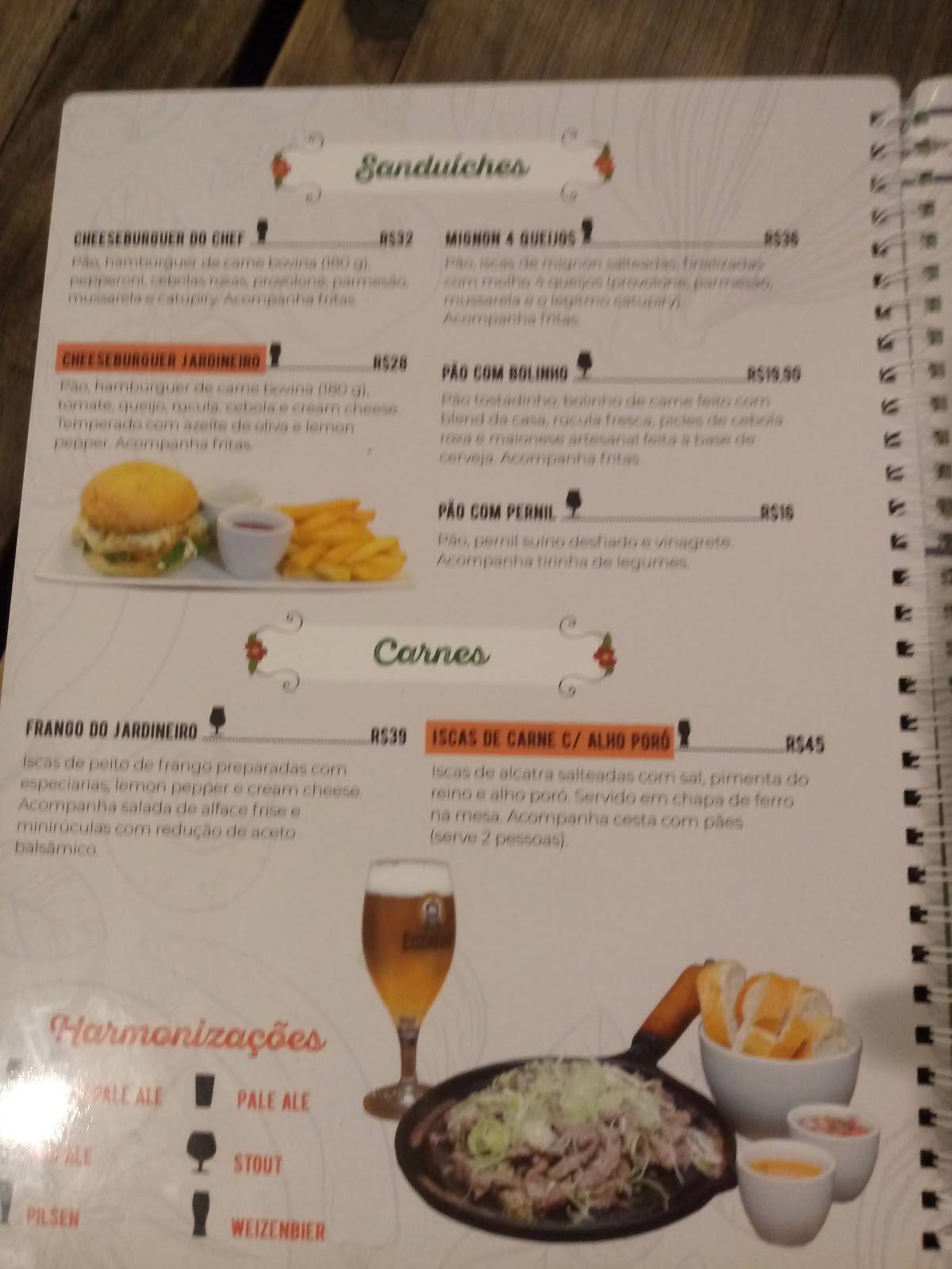 Menu em O JARDINEIRO BAR e Restaurante, Curitiba, Av. Manoel Ribas