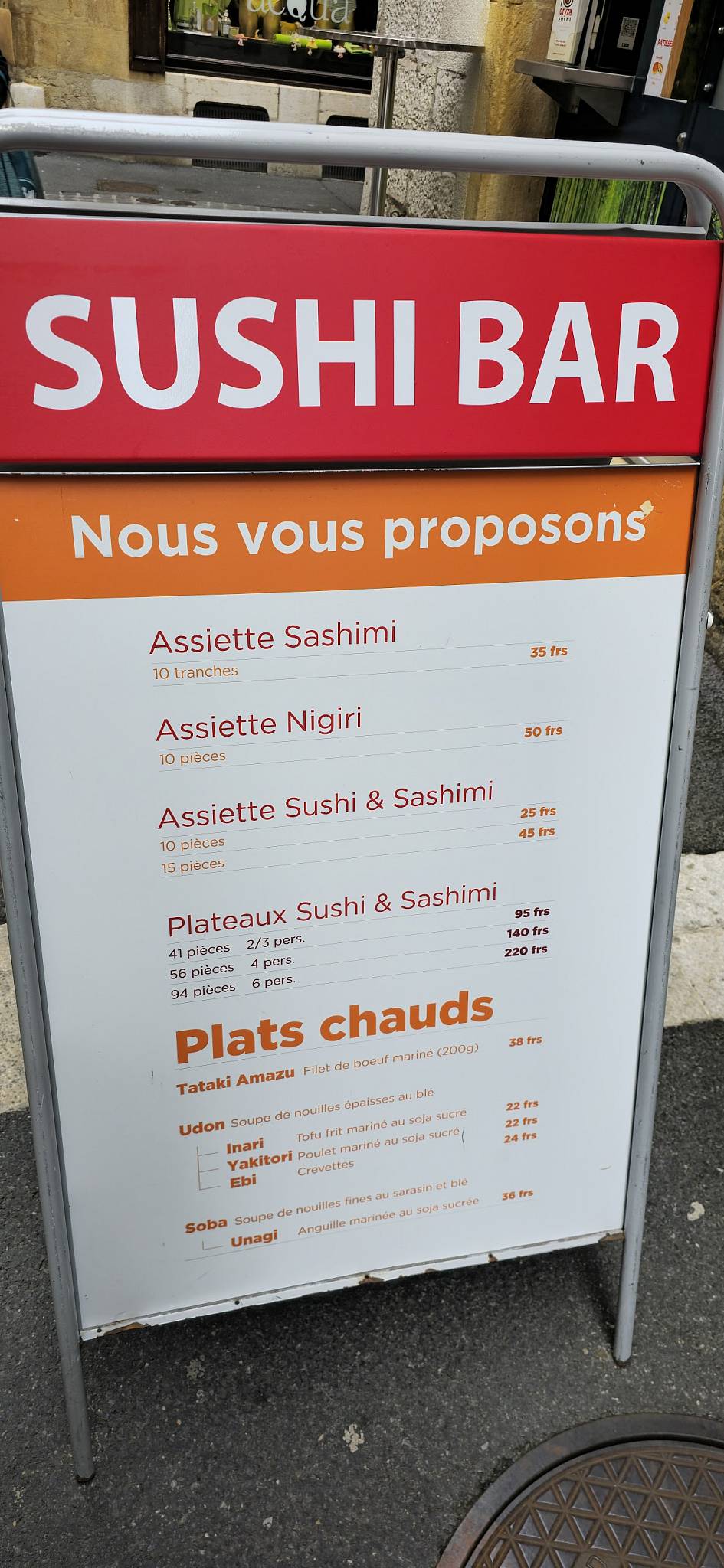 Menu di Oryza Sushi 