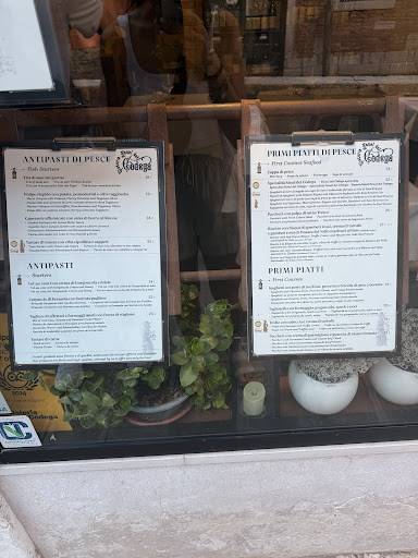 Menu di Osteria Fanal del Codega 
