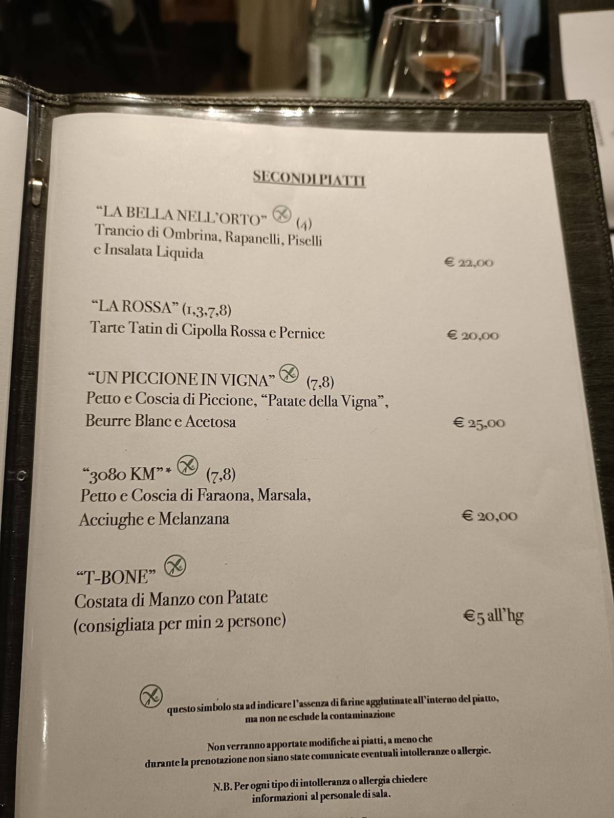 Menu di Osteria Ori Pari & Bistrot 